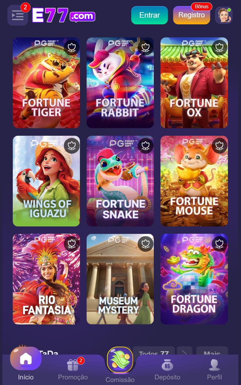 Variedade de Jogos Online Oferecidos